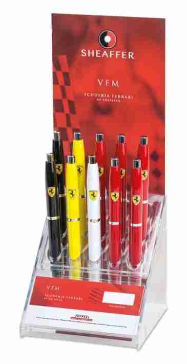 10 St. Kugelschreiber Ballpoint Pen Sheaffer VFM Scuderia Ferrari im Display