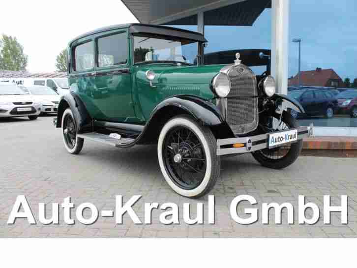 1929 Ford Model A Tudor Sedan, Oldtimer, mit zweiteiliger Heckklappe