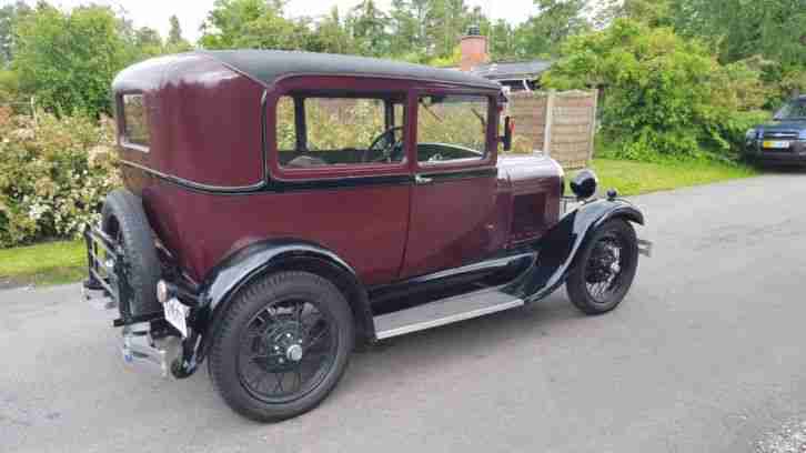 1929 Ford Model A Tudor Sedan. Original Innenausstattung!