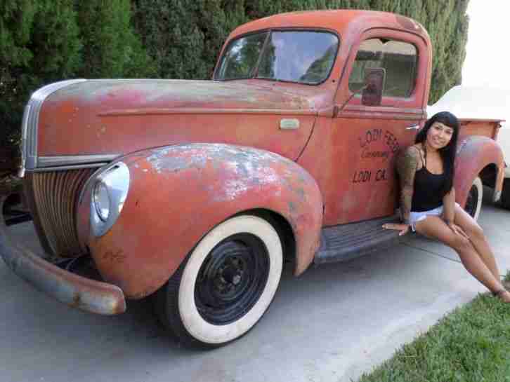 1941 Ford Pick Up, V8, Originale California Patina, Video anbei.Nur 6% Zoll .