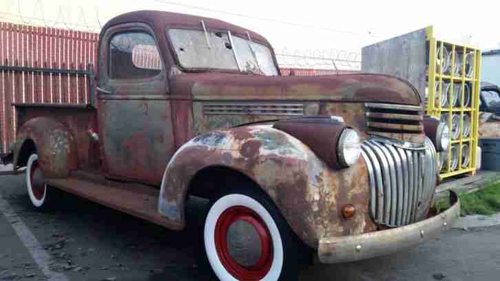 1946 Chevrolet Pick Up, Leuft ! California Patina, Neue Weisswand ! Nur 6% Zoll