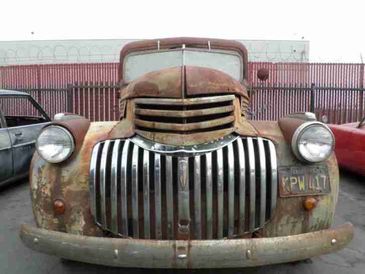 1946 Chevrolet Pick Up, Leuft ! California Patina, Neue Weisswand ! Nur 6% Zoll