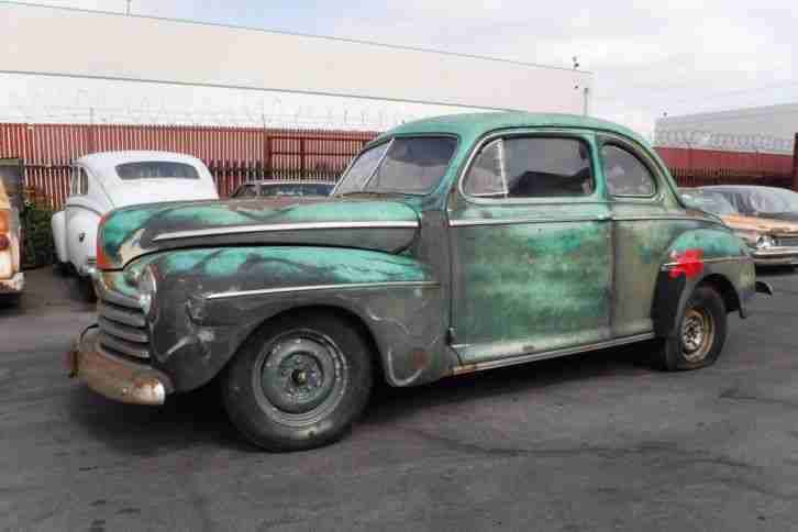 1946 Ford Coupe V8 - orig. 60's Hot Rod, California Patina, ! Nur 6% Zoll