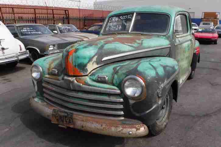 1946 Ford Coupe V8 - orig. 60's Hot Rod, California Patina, ! Nur 6% Zoll