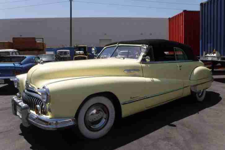 1948 Buick Roadmaster Cabrio, 8 cyl. Automatik. Garagenwagen.
