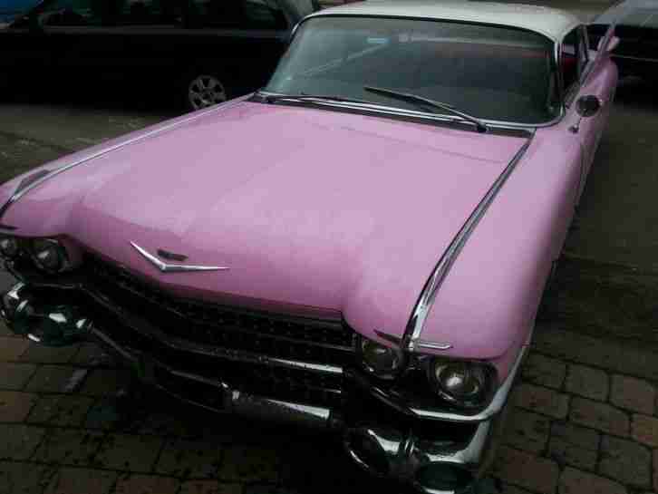 1959 59 Pink Cadillac Coupe de Ville Series 62 Traumwagen TÜV+H