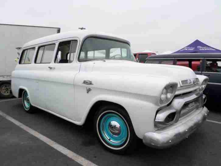 1959 Chevrolet Suburban V8, EXTREM SELTEN ! California Wagen .Sehr gutes Blech !