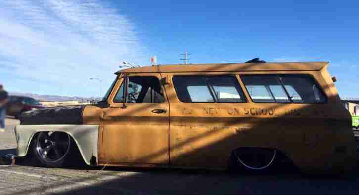 1966 Chevrolet Suburban Ratrod Hotrod Project on 3100 Truck Frame