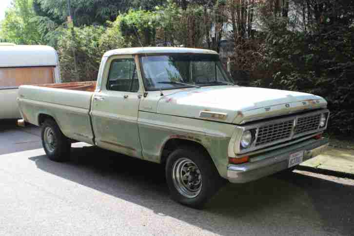 1970 Ford F250 Pick Up 390cui V8 6,4 Liter Big Block