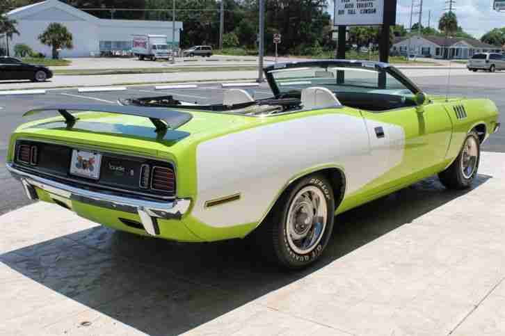 1971 Plymouth Barracuda HEMI CUDA Tribute Cabriolet