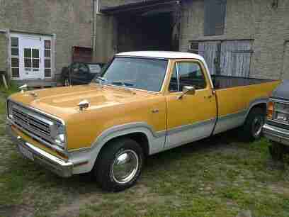 1972ziger Dodge D 100 Pick-up H - Zulassung ( eine alte gebrauchte Schraube )