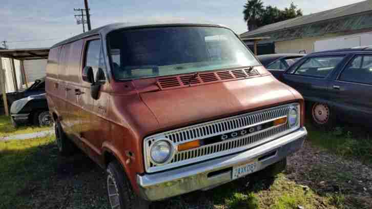 1973 Dodge Short Panel Van V8, California car, , Nur 5% Zoll.