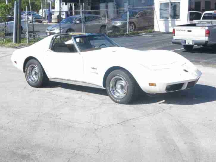 1974 Chevrolet Corvette L82 4-Gang Schalter, Matching Numbers Motor, weiß