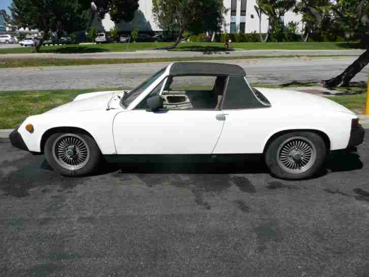 1975 Porsche 914 , weiss / braun Interior