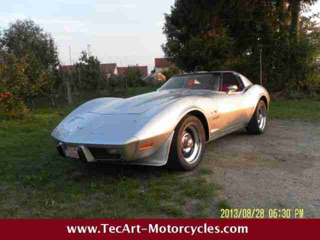1977er CORVETTE C3 TARGA restauriert, Leder rot, V8 5,7ltr. 320PS, H-Zulassung
