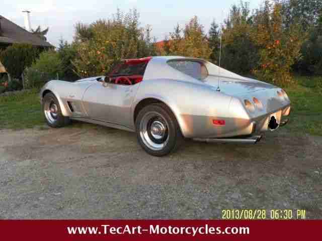1977er CORVETTE C3 TARGA restauriert, Leder rot, V8 5,7ltr. 320PS, H-Zulassung