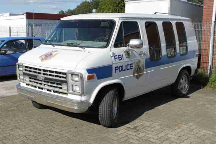 1991 CHEVY CHEVROLET G20 POLICE FBI SPORTS VAN 4,3 V6 LOW TOP