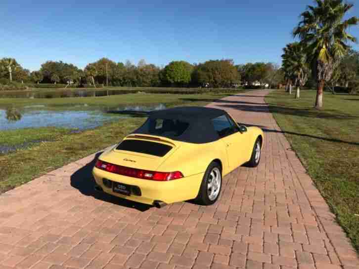 1997 PORSCHE 911 / 993 Cabriolet 6-Gang 1.Hand original 47200 Meilen Erstklassig