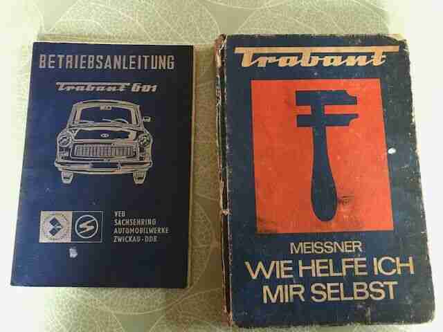 2 DDR Sachbücher Trabant: Betriebsanleitung und Wie helfe ich mir selbst
