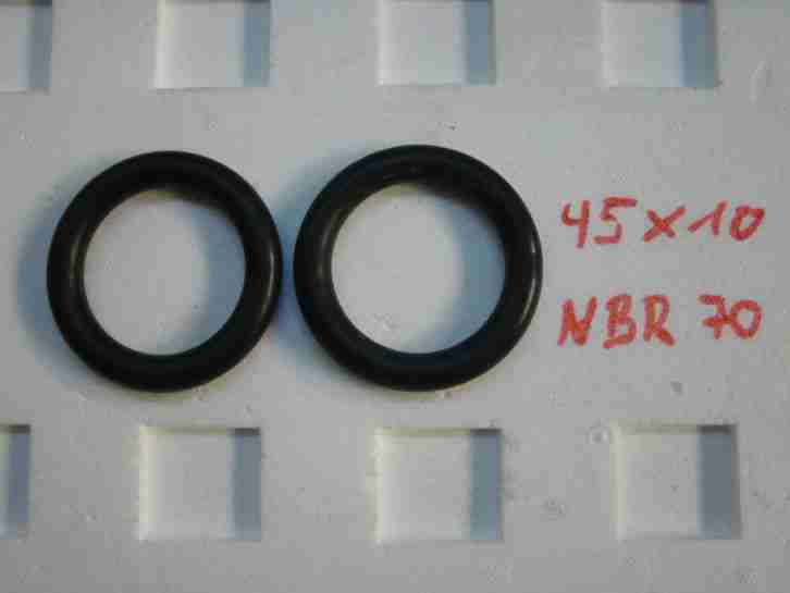 2 O Ringe NBR 70, 45 x 10 mm NEU, Audi 100 C3 Typ 44