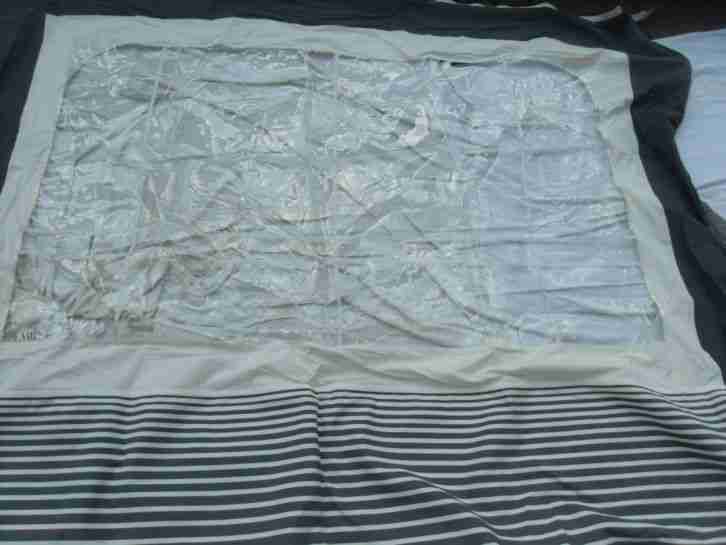 2 Seitenwände + Schürzen für Zelt oder Sonnendach gebraucht