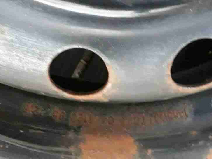 2 Stück Stahlfelge