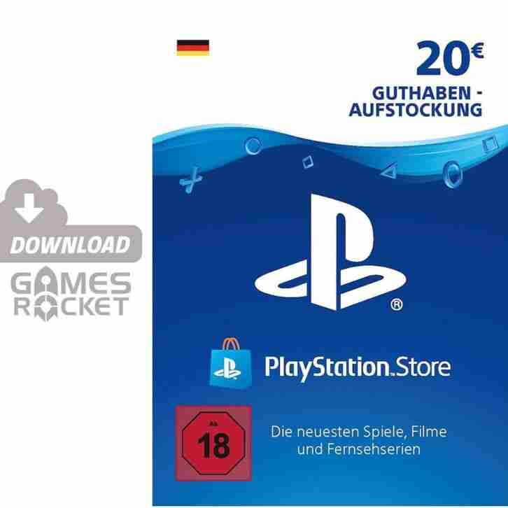 20€ PSN DE Playstation Network Code Card 20 Euro € EUR