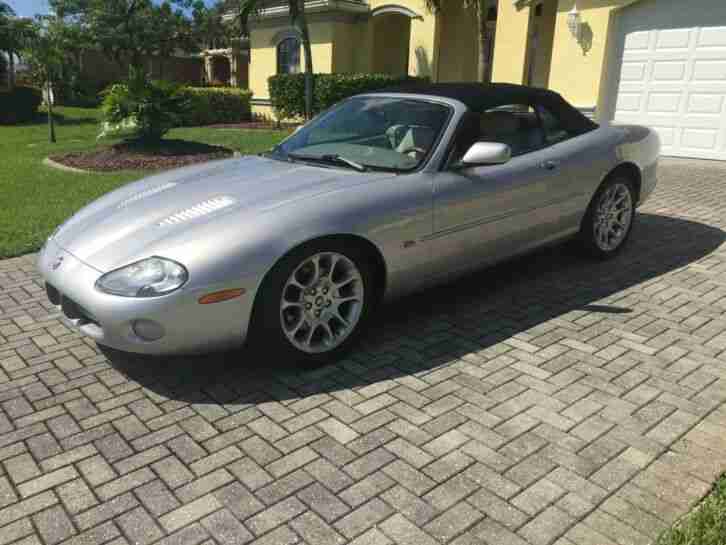 2002 JAGUAR XKR 4.0 CABRIO 363PS Supercharged SILBER GRAU 72000 gelaufen