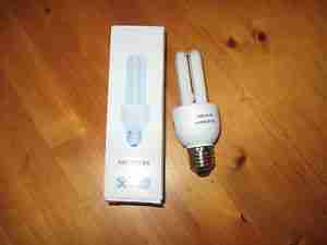 2x Energiesparlampe 12 Volt DC Daylight 6400k 7 Watt