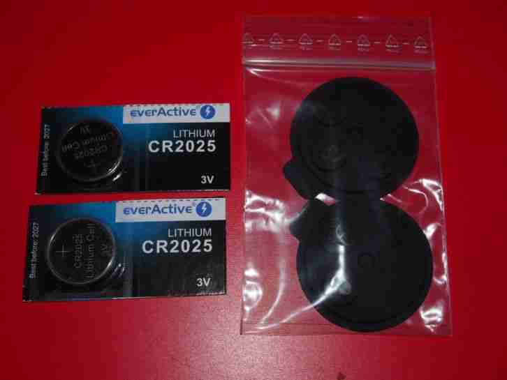 2x Tastenfeld 2x Batterie CR025 für-Smart 451 Zündschlüssel FB, von privat
