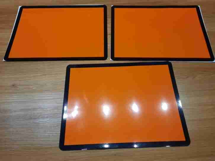 3 x ADR Magnettafel Warntafel 400x300 Warnschild Schild Gefahrgut Orange