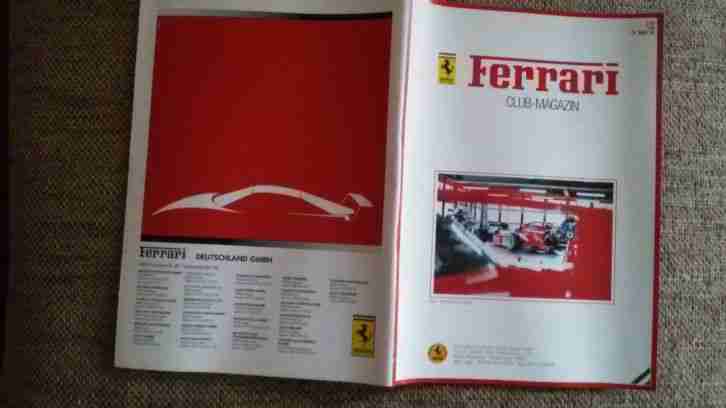 37X Ferrari Modell Club Magazin Motorsport Luxusauto Auto Werbung Formel 1