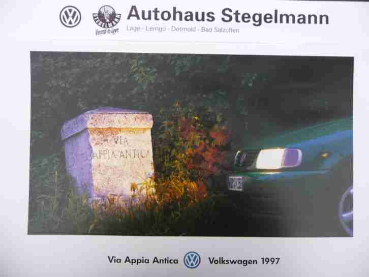 4 Stück - Themenkalender von Volkswagen - Jahrgänge 1996 - 1997 - 1998 - 1999