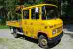 508 Doka Mercedes Benz mit Ladekran Oldtimer