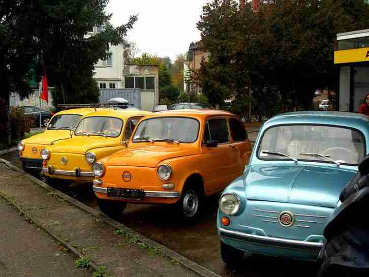 7 X Zastava 770 im Paket baugleich FIAT 750