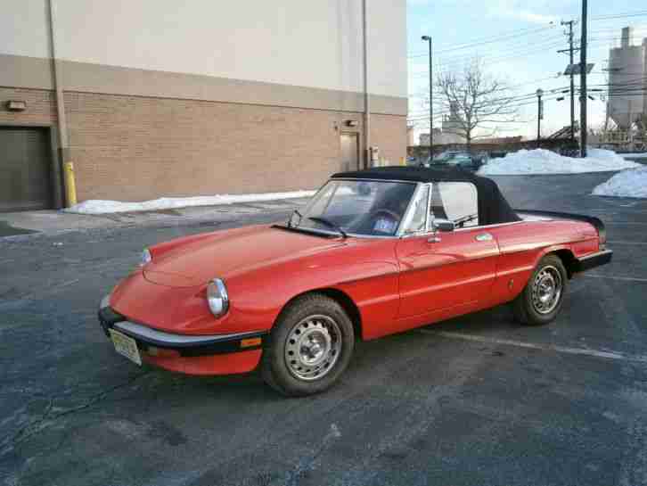 ALFA ROMEO SPIDER GRADUATE 1985 ROT WAR IM NOV.1984 30 JAHRE ALT