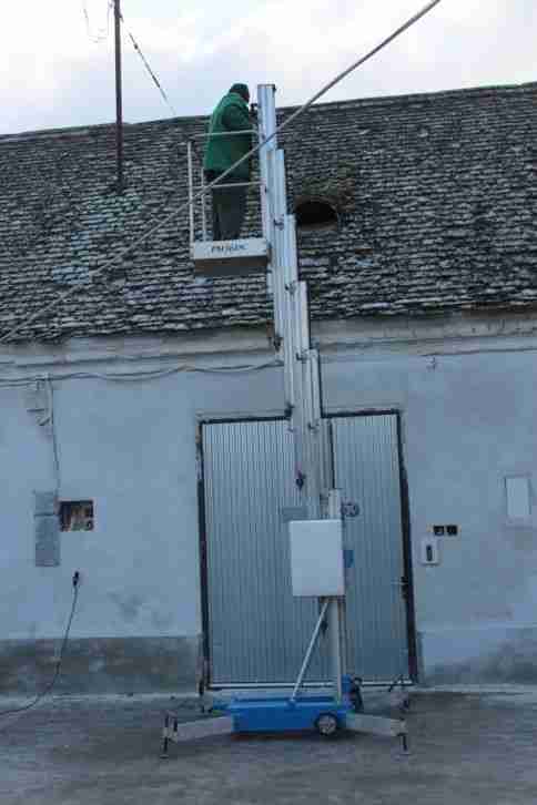 ARBEITSBÜHNE MINI MOBIL 13,2 meter HEBEBÜHNE LIFT HUBARBEITSBÜHNE PERSONENLIFT