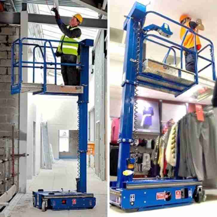 ARBEITSBÜHNE MINI SELBSTFAHRENDE 4, 5 Meter HEBEBÜHNE