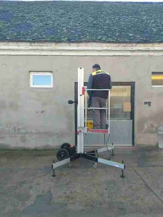 ARBEITSBÜHNE MOBILE 6.3 meter HEBEBÜHNE LIFT HUBARBEITSBÜHNE PERSONENLIFT