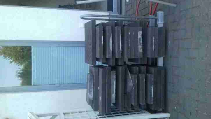Abdeckplatten Mauer in Anthrazit