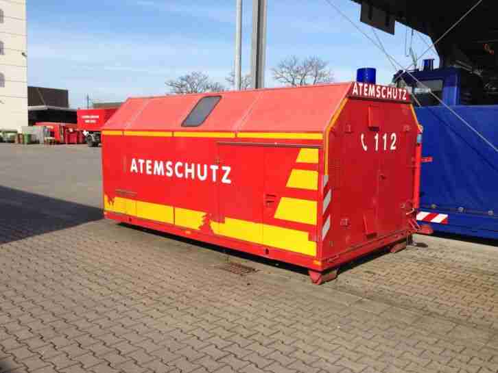 Abrollbehälter AB Atemschutz Betreuung Container Feuerwehr THW