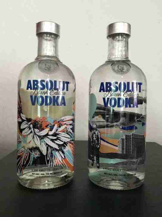 Absolut Vodka Blank 1 & 2 Set full & sealed Kinsey &