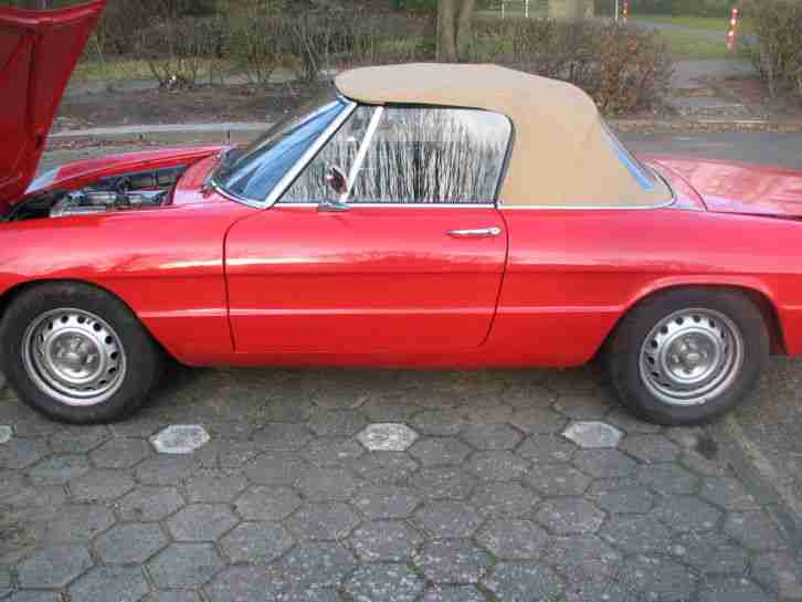 Alfa Romeo Spider 1600, Baujahr 1975,Komplett neu Restauriert und Lackiert