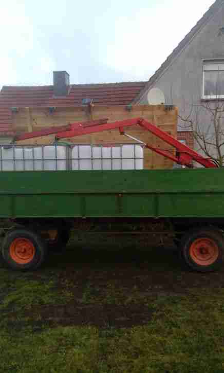 Anhäner rückewagen lade-kran