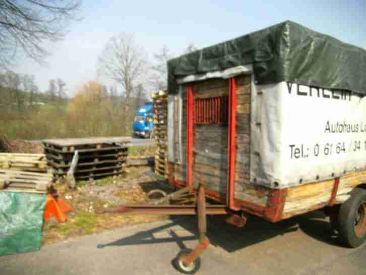 Anhänger Einachser Viehwagen Holzwagen Schlepperanhänger Landwirtschaftlicher