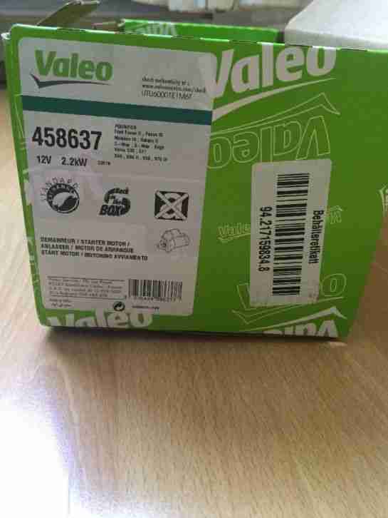 Anlasser Starter Ford 458637 Original VALEO FOCUS, MONDEO, GALAXY, CMAX, SMAX