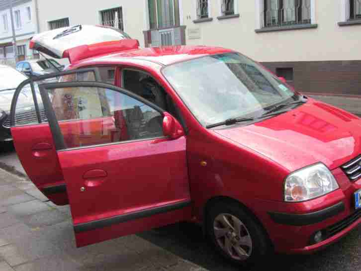 Atos Hyundai süße Kleinwagen rot Stadtflitzer 58 PS 43 KW 8xReifen HU 11 16 Mp3