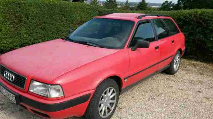 Audi 80, Bj 1993, 90 PS, 265 TK, AHK, rot, HU bis April 2016