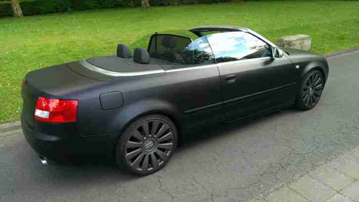 Audi A4 2.5 Cabriolet TDI, Leder, Schwarz Matt, Xenon, *Windschott*