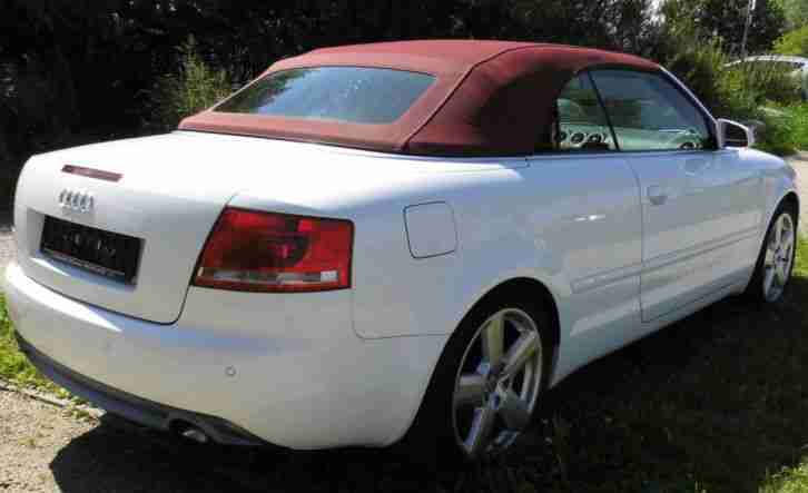 Audi A4 B7 Cabrio weiß 2,0TDI 170PS 94Tkm